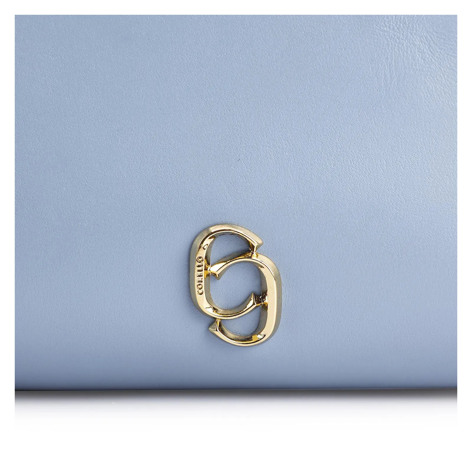 Bolsa Tote Flor Couro Azul
