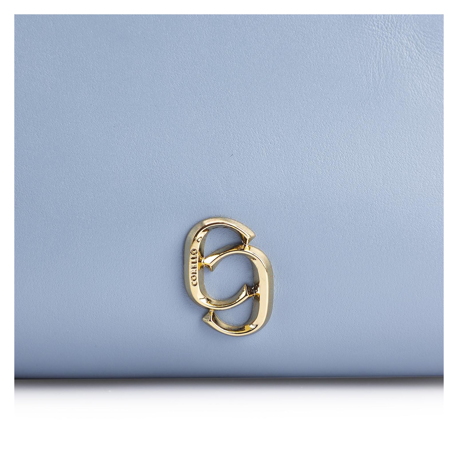 Bolsa Tote Flor Couro Azul