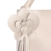 Bolsa Tote Flor Couro Off White - imagem 7