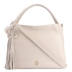 Bolsa Tote Flor Couro Off White - imagem 1