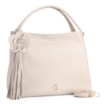 Bolsa Tote Flor Couro Off White - imagem 2