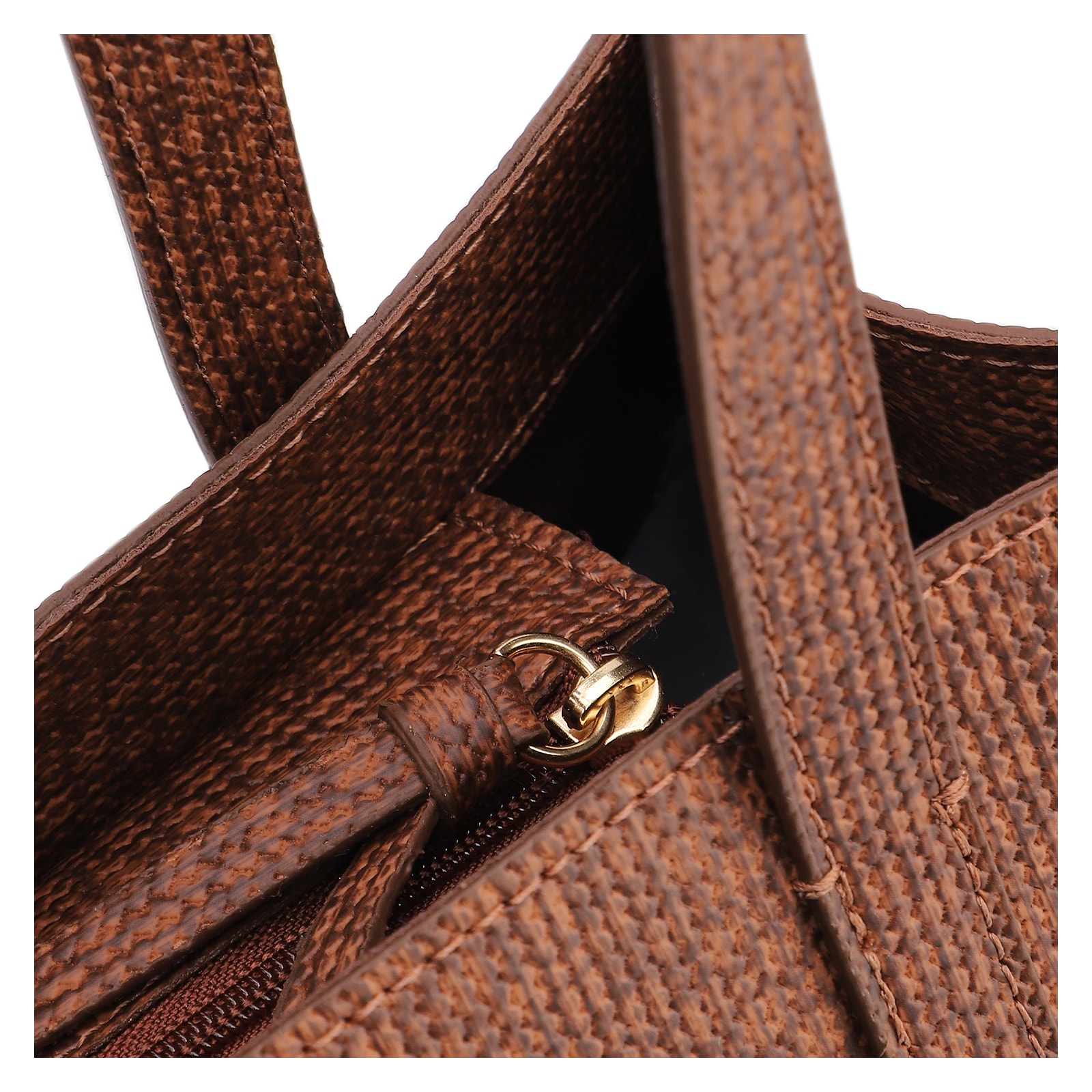Bolsa Tote Grande Alt Lezard Marrom Barbicacho Textura Tramado