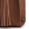 Bolsa Tote Grande Alt Lezard Marrom Barbicacho Textura Tramado - imagem 8