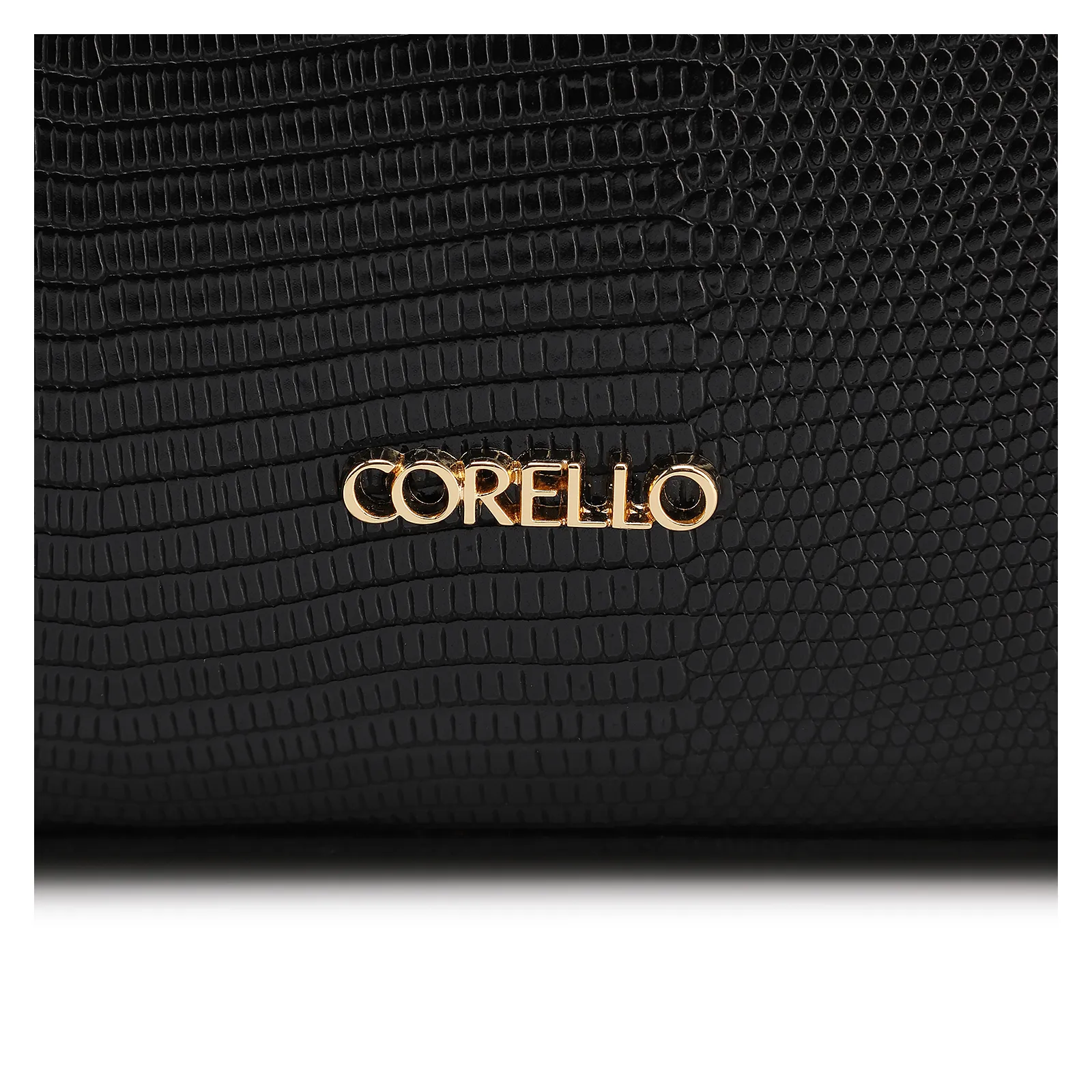 Bolsa Tote Grande Alt Lezard Preto Barbicacho