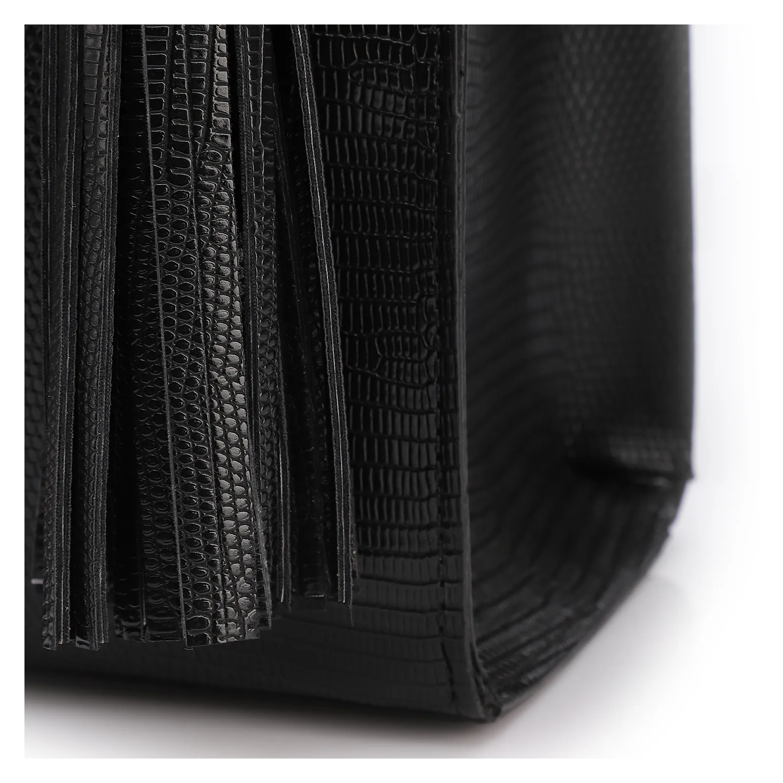 Bolsa Tote Grande Alt Lezard Preto Barbicacho