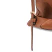 Bolsa Tote Grande Couro Antique Marrom Claro Argolas Douradas - imagem 6