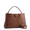 Bolsa Tote Grande Couro Antique Marrom Divisórias - imagem 3