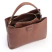 Bolsa Tote Grande Couro Antique Marrom Divisórias - imagem 5