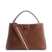 Bolsa Tote Grande Couro Antique Marrom Divisórias - imagem 1