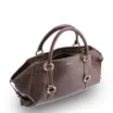 Bolsa Tote Grande Couro Antique Marrom Escuro Argolas Douradas - imagem 5