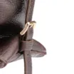 Bolsa Tote Grande Couro Antique Marrom Escuro Argolas Douradas - imagem 8