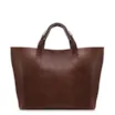 Bolsa Tote Grande Couro Antique Marrom Fecho Magnético - imagem 3