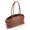 Bolsa Tote Grande Couro Antique Marrom Laterais Rebites - imagem 4