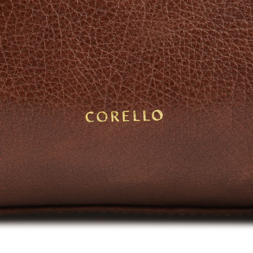 Bolsa Tote Grande Couro Antique Marrom Laterais Rebites - imagem 7