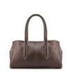 Bolsa Tote Grande Couro Antique Marrom Pesponto - imagem 3