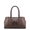 Bolsa Tote Grande Couro Antique Marrom Pesponto - imagem 3