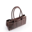 Bolsa Tote Grande Couro Antique Marrom Pesponto - imagem 4