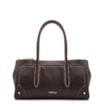 Bolsa Tote Grande Couro Antique Marrom Pesponto - imagem 1