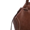 Bolsa Tote Grande Couro Antique Marrom Pespontos Laterais - imagem 6