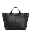 Bolsa Tote Grande Couro Antique Preto Fecho Magnético - imagem 1