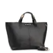 Bolsa Tote Grande Couro Antique Preto Fecho Magnético - imagem 2