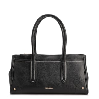 Grande Couro antique Preto Pesponto