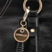 Bolsa Tote Grande Couro Antique Preto Pingente - imagem 7