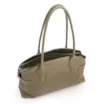 Bolsa Tote Grande Couro Antique Verde Laterais Rebites - imagem 4