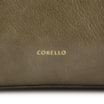 Bolsa Tote Grande Couro Antique Verde Laterais Rebites - imagem 6