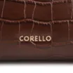 Bolsa Tote Grande Couro Croco Marrom Pingente Pedras - imagem 7