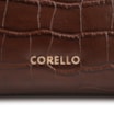 Bolsa Tote Grande Couro Croco Marrom Pingente Pedras - imagem 6
