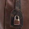Bolsa Tote Grande Couro Marrom Alça Monograma - imagem 5