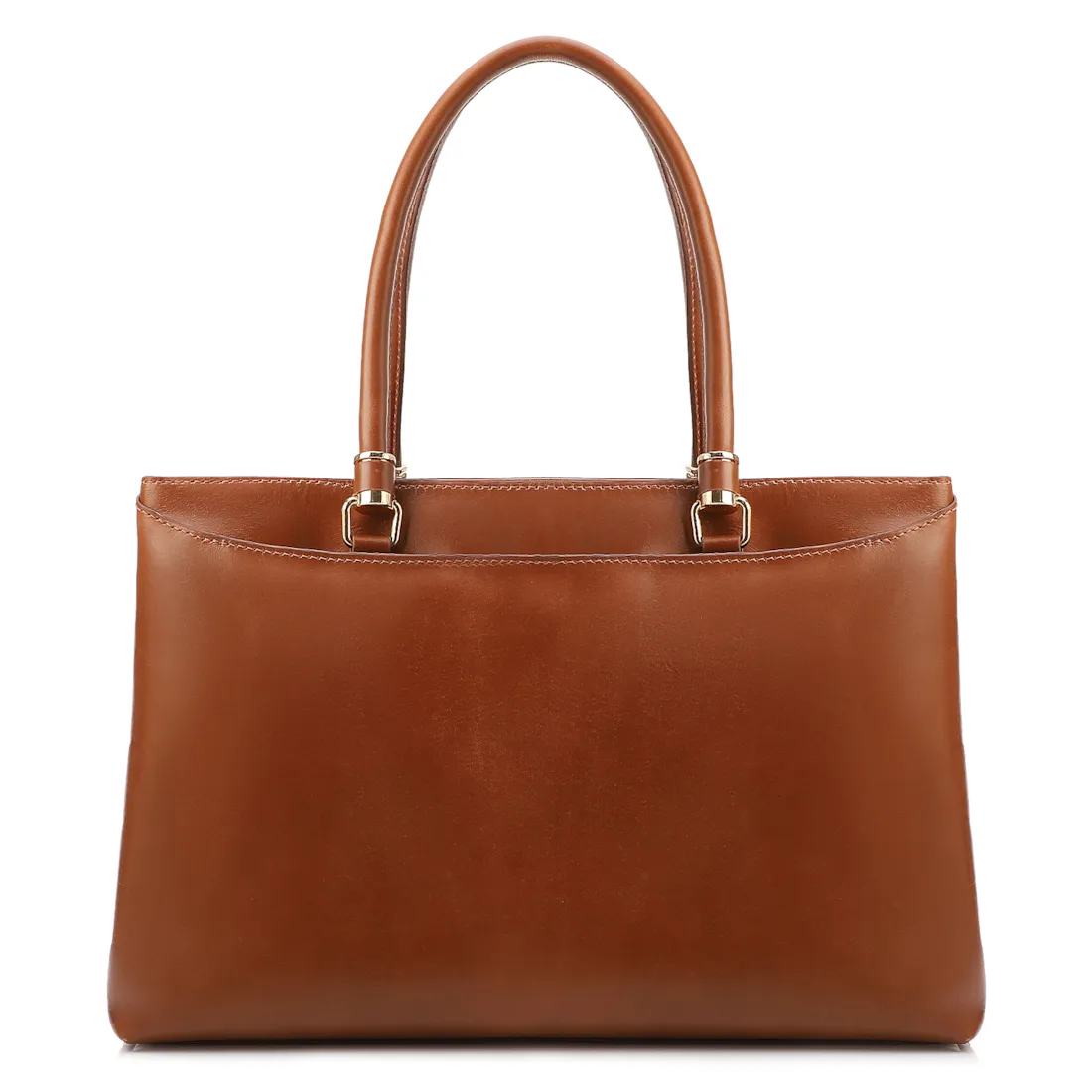  Bolsa Tote Grande Couro Marrom Claro Detalhe Pingente - foto 4