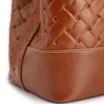  Bolsa Tote Grande Couro Marrom Claro Textura Tressê - imagem 8