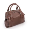 Bolsa Tote Grande Couro Marrom Compartimentos - imagem 5