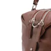 Bolsa Tote Grande Couro Marrom Compartimentos - imagem 6