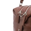 Bolsa Tote Grande Couro Marrom Compartimentos - imagem 6