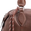 Bolsa Tote Grande Couro Marrom Compartimentos - imagem 7
