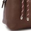 Bolsa Tote Grande Couro Marrom Compartimentos - imagem 8