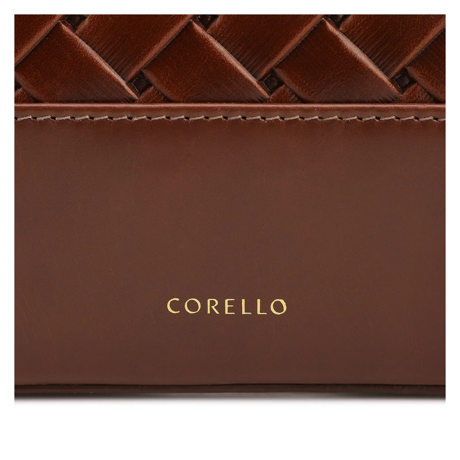  Bolsa Tote Grande Couro Marrom Textura Tressê