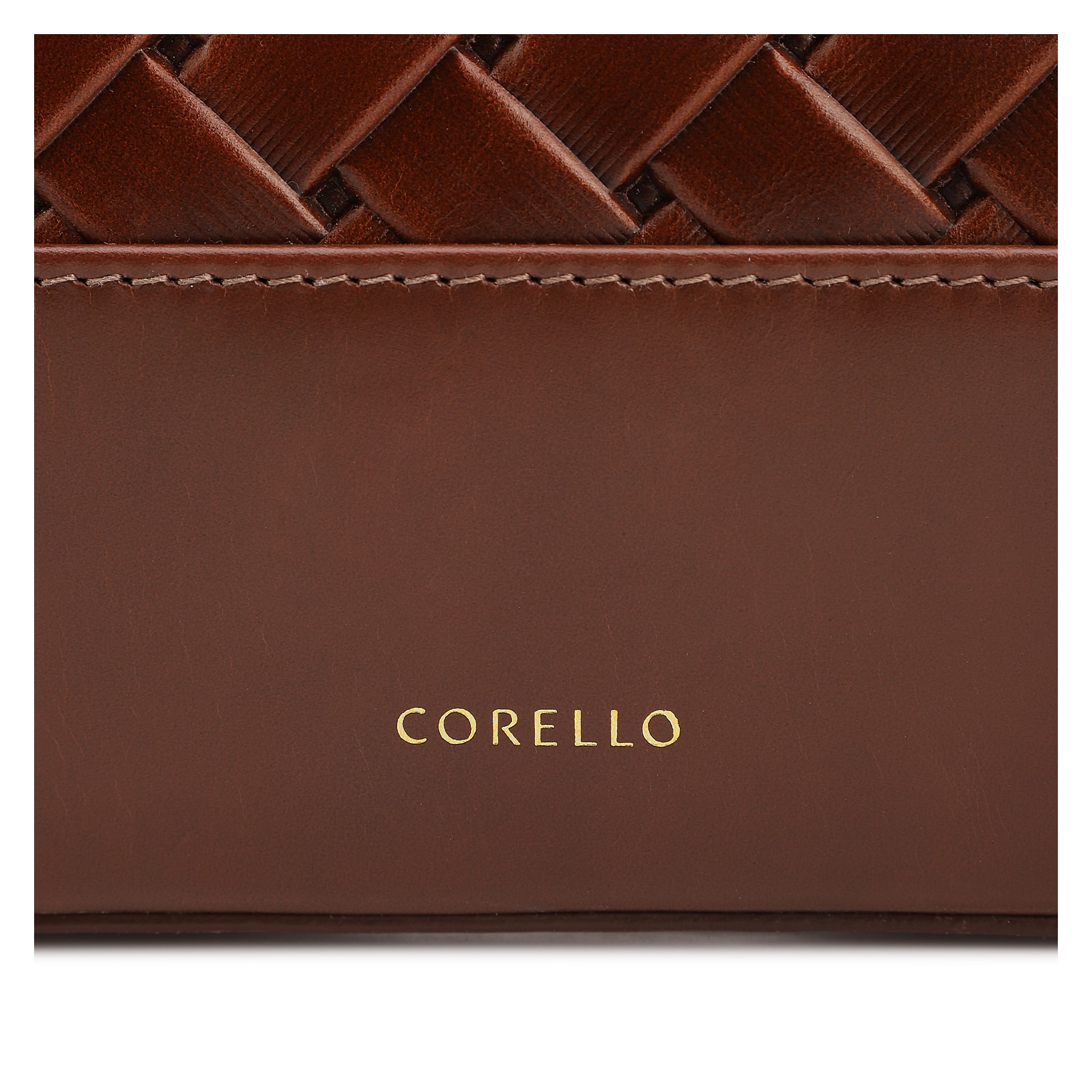 Bolsa Tote Grande Couro Marrom Textura Tressê