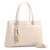  Bolsa Tote Grande Couro Off White Detalhe Pingente - imagem 2