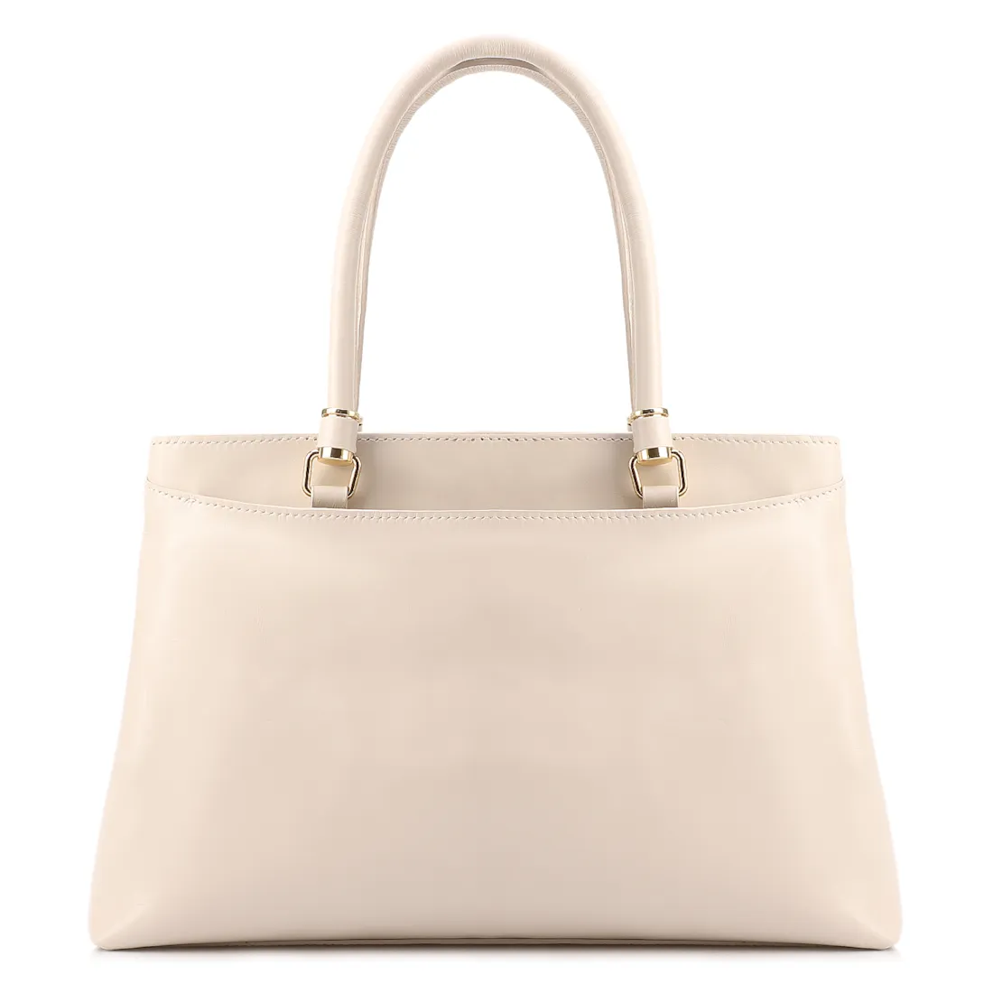  Bolsa Tote Grande Couro Off White Detalhe Pingente - foto 3