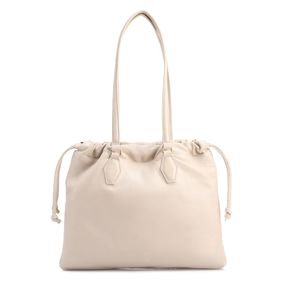 Bolsa Tote Grande Couro Off White Rafia Multicolor Pingente - foto 4