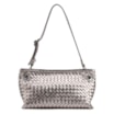 Bolsa Tote Grande Couro Prata Tressê Argola - imagem 1