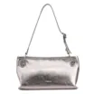 Bolsa Tote Grande Couro Prata Tressê Argola - imagem 4