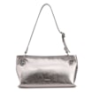 Bolsa Tote Grande Couro Prata Tressê Argola - imagem 4