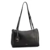 Bolsa Tote Grande Couro Preta Alça New Lezard - imagem 3