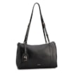 Bolsa Tote Grande Couro Preta Alça New Lezard - imagem 3