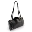 Bolsa Tote Grande Couro Preta Alça New Lezard - imagem 5